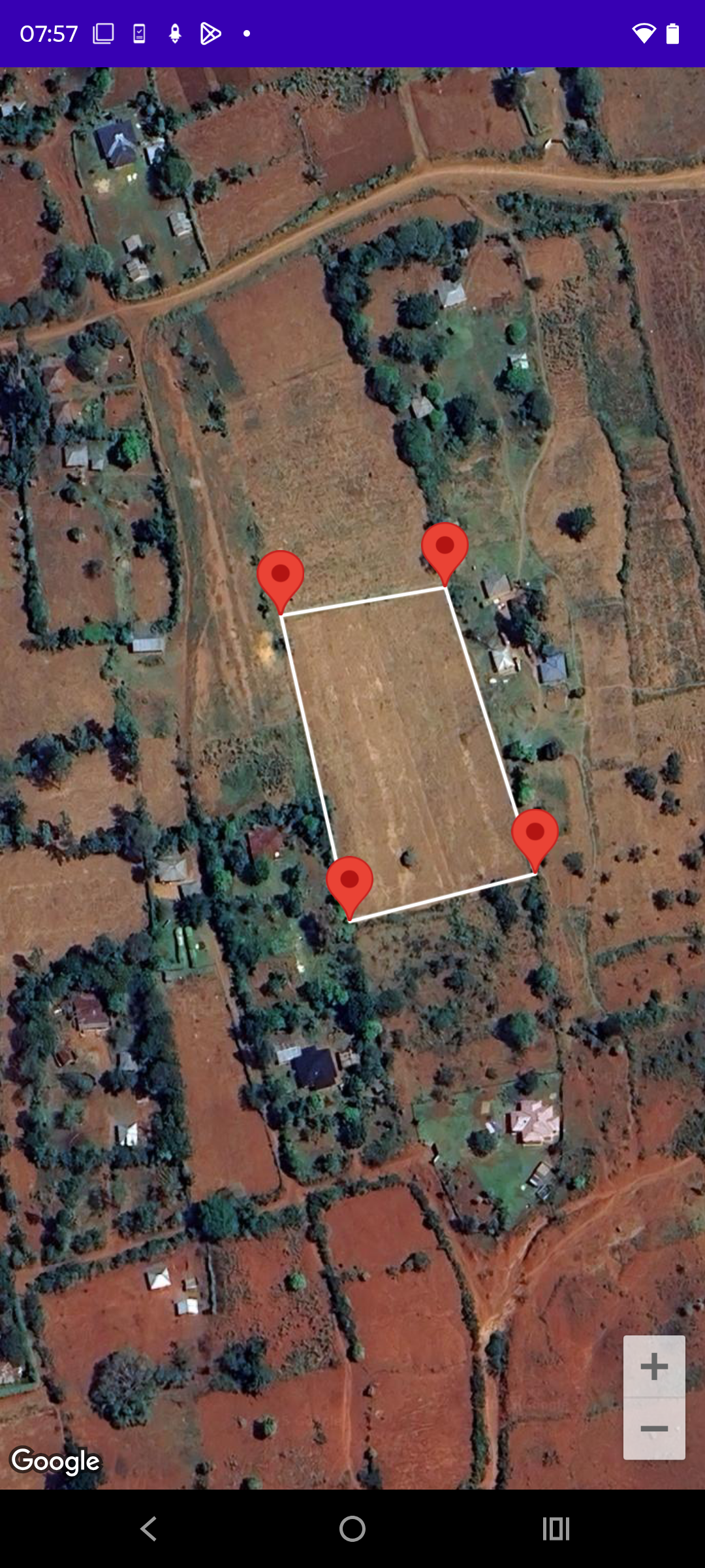 Field measuring screenshot