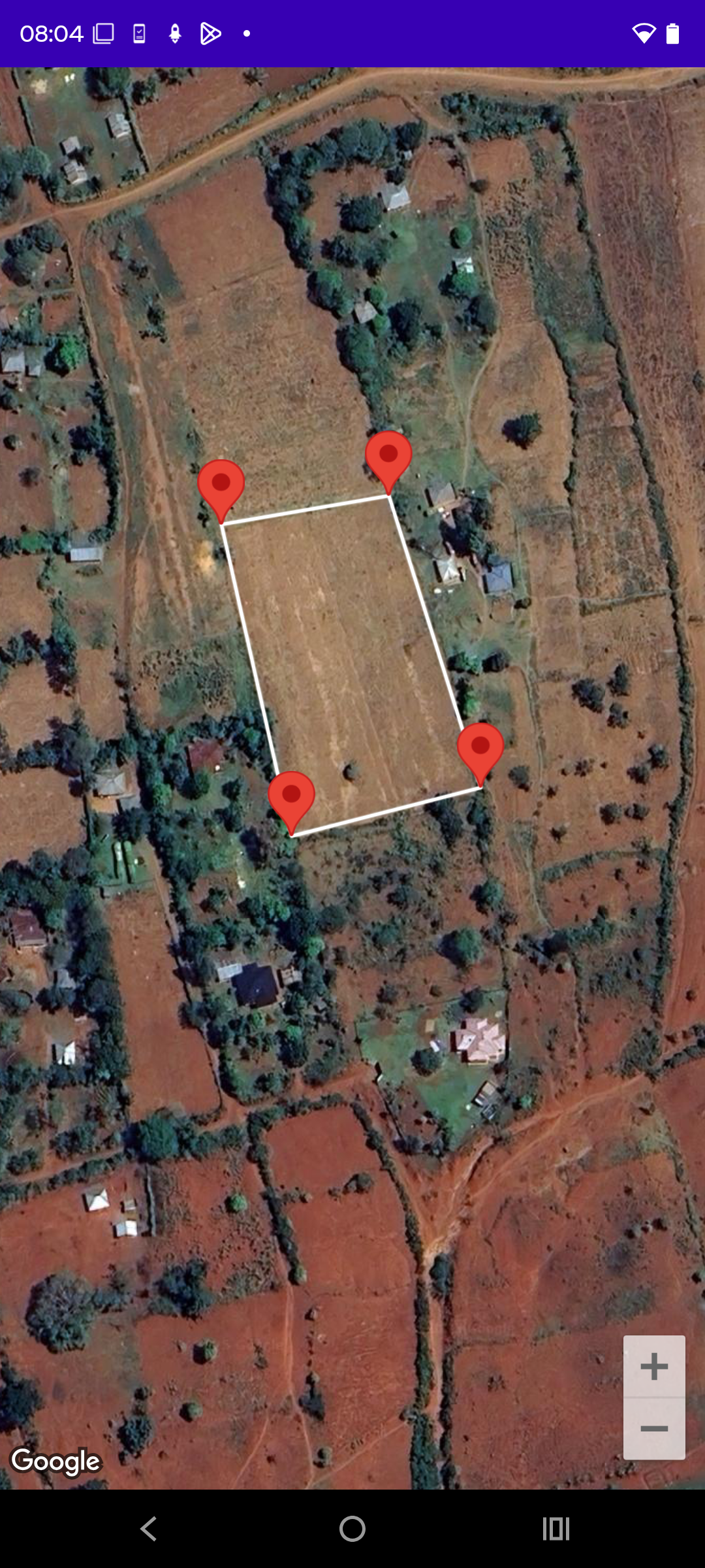 Field measuring screenshot