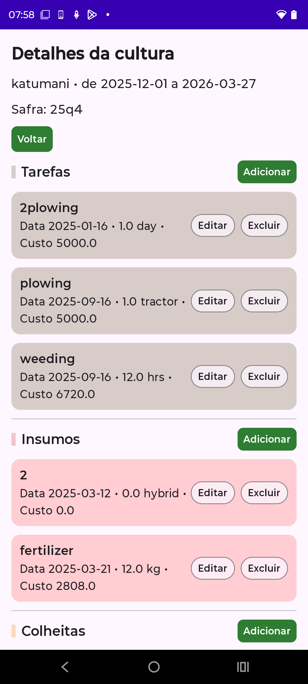 Crop details screenshot
